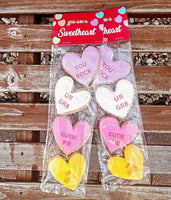 Conversation Heart Mini cookies